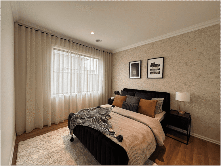 Sheer Curtains and Wallpaper